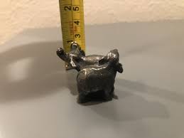 Vintage House of Goebel MINI Silver Plate Elephant Figurine ...