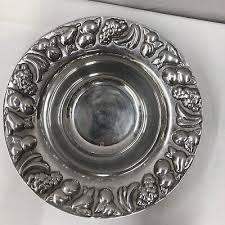 Decorative Metal Serving bowl, Fruit Motif | eBay