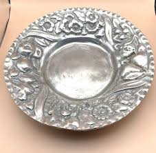 Vintage Heavy Round Beautiful Cast Aluminum Plate Possible ...