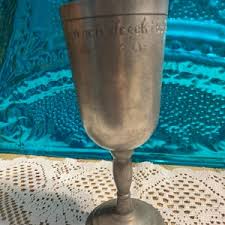 Vintage Scandia Tenn Pewter Goblet Challis Engraved - Etsy