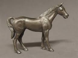 Hudson USA Pewter Horse Model #100 Standing Miniature Statue Figurine 3"H | eBay