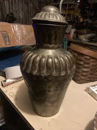 Antique Matching Pair Middle Eastern Copper Lidded 11” Urn & 9” Bowl Signed | eBay