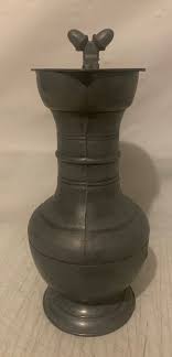 Vintage Pewter Pitcher, German Pewter Jug, Acorn Lidded Wine Pitcher, Decorative Pewter Jug F1 - Etsy