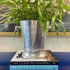 Silver Metal Centrum Ice Bucket With Grape Motif - Etsy