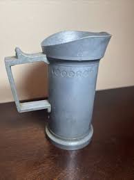 Antique Dutch Pewter 2 Deciliter Measuring Cup / Pitcher | eBay
