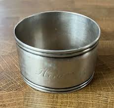 Antique Silver Napkin Ring, Etched "Horace" - Unbranded, .9 ...