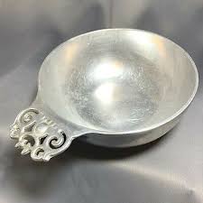 Vintage Nambe Porringer 212 8” Diameter Ornate Handle | eBay