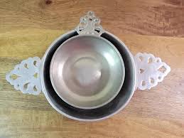 2 Pieces Pewter Porringer Dishes Stamped - Etsy Canada
