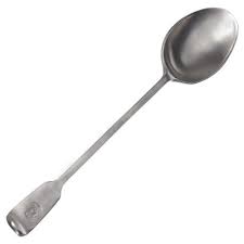 MATCH PEWTER Antique Serving Spoon - Yvonne Estelle's