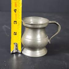 Antique Gaskell and Chambers Mini 3" Pewter Tankard ...