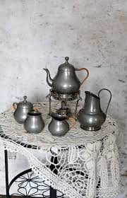 Vintage Dutch Royal Holland Pako Tin Coffee & Tea Service, Mid Century Pewter Farm Kitchen Decor. - Etsy