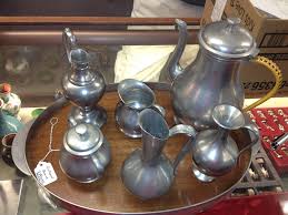 Pewter Tea Set of 7
