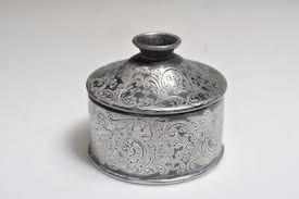 VINTAGE FORBES SILVER CO. SILVER PLATE METAL TRINKET BOX VANITY | eBay