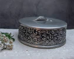 Boîte à bijoux Rosemaling vintage : organiseur de vanité d'art folklorique norvégien - Etsy France