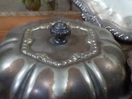 Vintage Round Silver Plate Butter Dish Set w/Fat Strainer Marked Silver Co 1800s | eBay