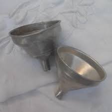 Vintage Small Aluminum Funnels One (1) Binky's Funnel Made in Italy Vintage Kitchen Rustic Farmhouse Decor Re-purpose - Etsy Israel