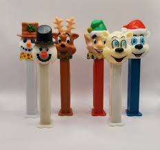 Vintage Christmas Pez Dispensers: Winter Bear, Elf, Snowman ...
