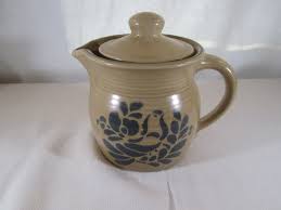 Pfaltzgraff Folk Art Teapot, With Lid, Stoneware Reminiscent ...