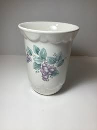 RARE Pfaltzgraff Grapevine Vase 5” Rim, 6 1/4" Tall Vintage ...