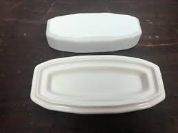 Pfaltzgraff Heritage White Butter Dish | eBay