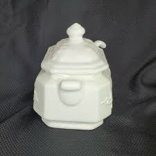 Vintage Ceramic Gravy Tureen & Ladle Embossed Fruit Pattern ...