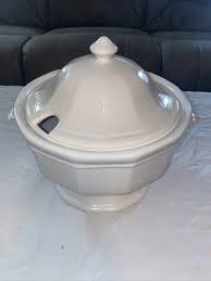 Pfaltzgraff Stoneware Footed White Heritage Soup Tureen with Lid #150H Pre-owned | eBay