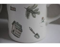 Vintage Pair Pfaltzgraff Naturewood Mugs Gardening Birdhouse ...