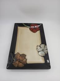 Pfaltzgraff Everyday Painted Poppies Rectangular Serving ...