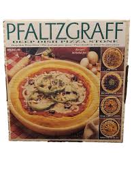 VINTAGE 1995 PFALTZGRAFF DEEP DISH OVEN PIZZA STONE W/ CARE ...