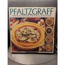 VINTAGE 1995 PFALTZGRAFF DEEP DISH OVEN PIZZA STONE W/ CARE ...