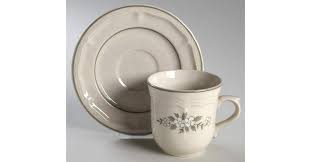 Christine Flat Cup & Saucer Set by Hart & Stuart Baker | Replacements, Ltd.