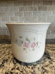 PFALTZGRAFF TEA ROSE PINK ROSES STONEWARE CANISTER No Lid | eBay