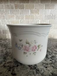 PFALTZGRAFF TEA ROSE PINK ROSES STONEWARE CANISTER No Lid | eBay