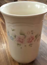 Pfaltzgraff Vase/utensil Holder Tea Rose Pattern-very Lovely ...
