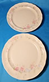 Pfaltzgraff Tea Rose Dinner Plates 10.5 Inch Scalloped Edges ...