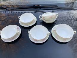 T & V, Tressemanes & Vogt Limoges Cream Soup Double Handled ...