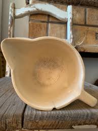 Antique Ironstone Spouted Pitcher Farmhouse Shabby Chic ...