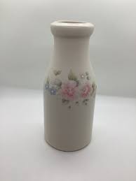 Pfaltzgraff USA 8 inch Tall Tea Rose Stoneware Milk Bottle ...