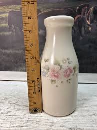 Vintage Pfaltzgraff Tea Rose 8" Tall Milk Bottle Floral ...
