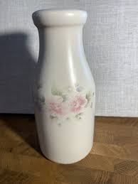Pfaltzgraff Tea Rose Milk Bottle Decor Cute Milk Jug Vase 8 ...