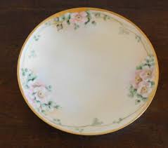 Hand Painted Flowers Plate -Thomas Bavaria- Artist Signed E ...