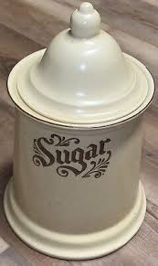 Pfaltzgraff Sugar Canister Village Pattern w Lid Vintage | eBay