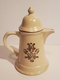 VINTAGE PFALTZGRAFF VILLAGE CERAMIC STONEWARE LIDDED COFFEE POT SERVER 6-553 | eBay