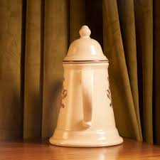 Vintage Pfaltzgraff Village Stoneware Cream & Brown Coffee Tea Pot - Etsy