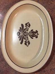 Pfaltzgraff Village Tan and Brown Platter 14" Great condition | eBay