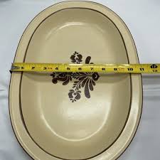 Pfaltzgraff Village 16" Platter Serving Dish #017 Old Castle Backstamp | eBay