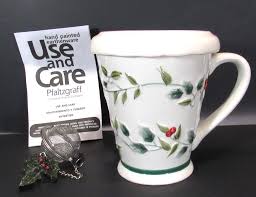 NEW PFALTZGRAFF WINTERBERRY STONEWARE COFFEE OR TEA MUG WITH ...