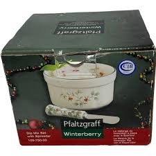 Pfaltzgraff Winterberry Dip Mix Bowl Ramekin Set with ...