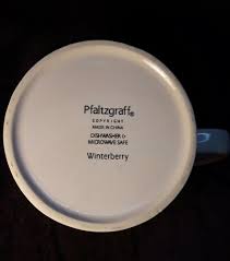 PFALTZGRAFF Winterberry MUG 28 Oz and Dip BOWL 12 Oz | eBay