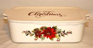 Grace Pantry Poinsettia Rectangular Porcelain Casserole ...
